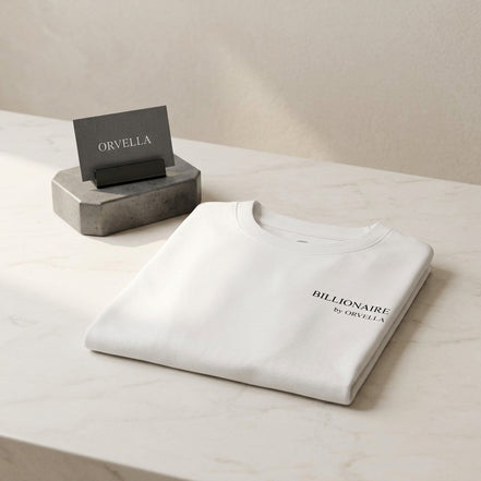 Billionaire by ORVELLA® Luxury T-Shirt in Pure White